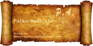 Palku Amélia névjegykártya